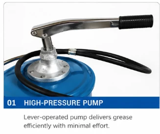 25L Portable Hand-Operated Grease Pump Dispenser With Wheels & Trolley suppliers